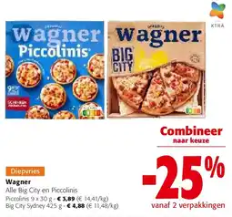 Colruyt Wagner Piccolinis 9 x 30 g aanbieding