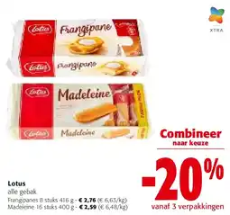 Colruyt Lotus Frangipanes 8 stuks 416 g aanbieding