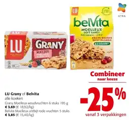 Colruyt Grany Moelleux woudvruchten 6 stuks 195 g aanbieding