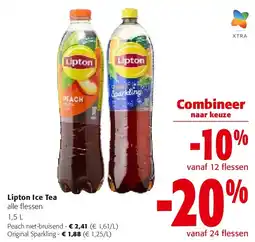 Colruyt Lipton Ice Tea Peach niet-bruisend aanbieding