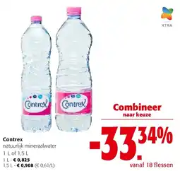 Colruyt Contrex natuurlijk mineraalwater 1 L aanbieding
