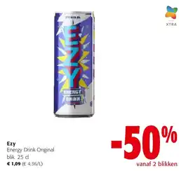 Colruyt Ezy Energy Drink Original blik 25 cl aanbieding