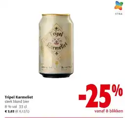 Colruyt Tripel Karmeliet sterk blond bier aanbieding