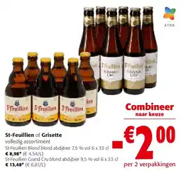 Colruyt St-Feuillien Blond blond abdijbier 7,5 % vol 6 x 33 cl aanbieding
