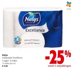 Colruyt Nalys toiletpapier Excellence aanbieding