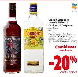 Colruyt Captain Morgan Dark Rum 40 % vol aanbieding