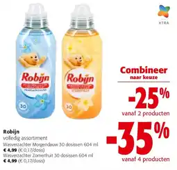 Colruyt Robijn Wasverzachter Morgendauw 30 dosissen 604 ml aanbieding