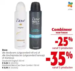 Colruyt Dove Deodorant Original 150 ml aanbieding