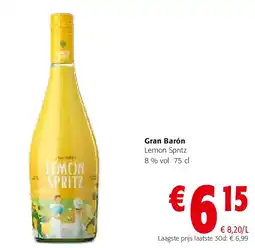 Colruyt Gran Barón Lemon Spritz 8 % vol 75 cl aanbieding