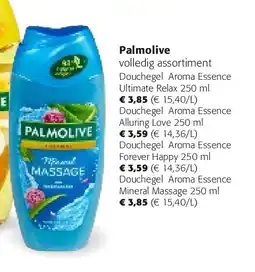 Colruyt Palmolive Douchegel Aroma Essence Mineral Massage 250 ml aanbieding