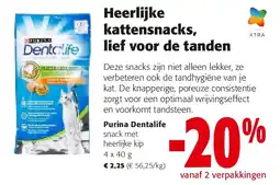 Colruyt Purina Dentalife snack met heerlijke kip 4 x 40 g aanbieding