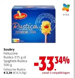 Colruyt Soubry Fettuccine Rustica aanbieding