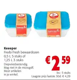 Colruyt Keeeper Fredo Fresh bewaardozen aanbieding