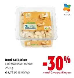 Colruyt Boni Selection cashewnoten natuur 250 g aanbieding