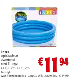 Colruyt Intex opblaasbaar zwembad met 3 ringen aanbieding