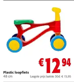 Colruyt Plastic loopfiets 48 cm aanbieding