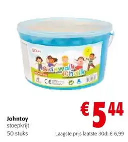 Colruyt Johntoy stoepkrijt 50 stuks aanbieding