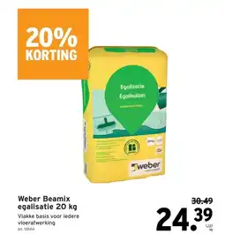 GAMMA Weber Beamix egalisatie 20 kg aanbieding