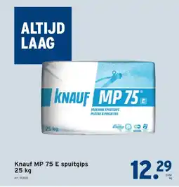 GAMMA Knauf MP 75 E spuitgips 25 kg aanbieding