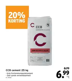 GAMMA CCB cement 25 kg aanbieding