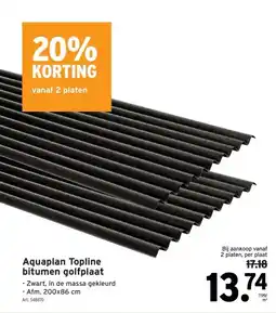 GAMMA Aquaplan Topline bitumen golfplaat aanbieding