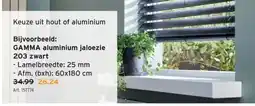 GAMMA GAMMA aluminium jaloezie 203 zwart aanbieding