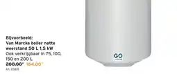 GAMMA Van Marcke boiler natte weerstand 50 L 1,5 kW aanbieding