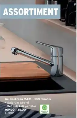 GAMMA Keukenkraan M431-H100 chroom aanbieding