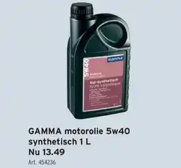 GAMMA GAMMA motorolie 5w40 aanbieding