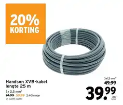 GAMMA Handson XVB-kabel lengte 25 m aanbieding
