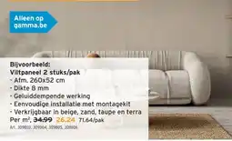 GAMMA Viltpaneel 2 stuks/pak aanbieding