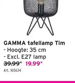 GAMMA GAMMA tafellamp Tim aanbieding