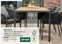 GAMMA Tafel Amalfi aanbieding
