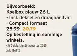 GAMMA Koelbox blauw 26 L aanbieding
