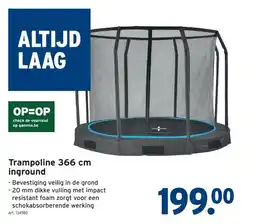 GAMMA Trampoline 366 cm inground aanbieding