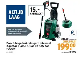 GAMMA Bosch hogedrukreiniger Universal Aquatak Home & Car kit 135 bar 1900W aanbieding