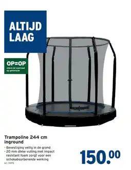 GAMMA Trampoline 244 cm inground aanbieding