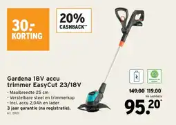 GAMMA Gardena 18V accu trimmer EasyCut 23/18V aanbieding