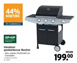 GAMMA Handson gasbarbecue Boston aanbieding