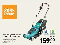 GAMMA Makita grasmaaier ELM3720 1400 aanbieding