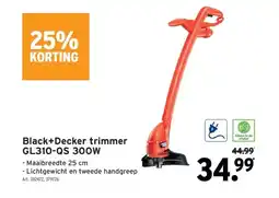 GAMMA Black+Decker trimmer GL310-QS 300W aanbieding
