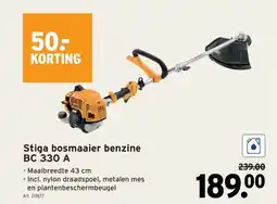 GAMMA Stiga bosmaaier benzine BC 330 A aanbieding