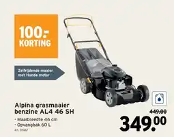 GAMMA Alpina grasmaaier benzine AL4 46 SH aanbieding