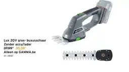 GAMMA Lux 20V gras- buxusschaar aanbieding