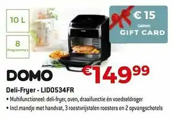 Exellent Domo elektro deli-fryer - lido534fr aanbieding