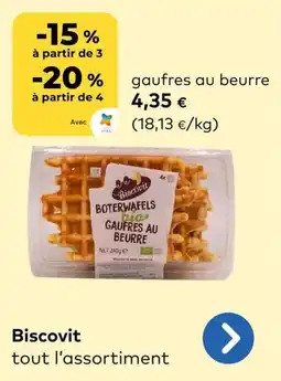 Bio Planet Biscovit gaufres au beurre aanbieding