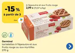 Bio Planet Germinal à l'épeautre et aux fruits rouge aanbieding