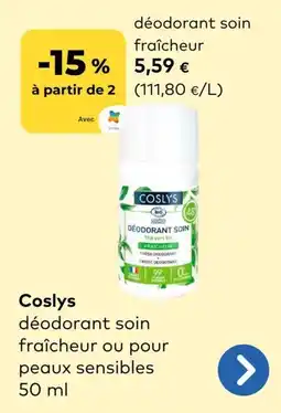 Bio Planet Coslys déodorant soin fraîcheur aanbieding