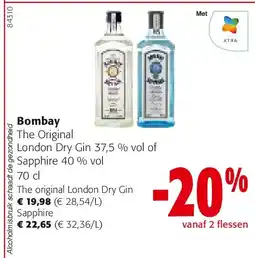 Colruyt Bombay The original London Dry Gin aanbieding