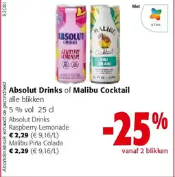 Colruyt Absolut Drinks Raspberry Lemonade aanbieding